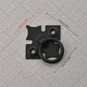 Anilla de hierro de un solo orificio para colgar en armarios, cómodas, guardarropas, cajones y puertas, para uso en hoteles y escuelas, duradera y de fácil instalación - Product Image 1