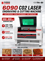 Mesin Pemotong dan Pengukir Laser CO2 6090 600x900mm 50W-100W untuk Bahan Non-logam