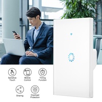 Interruptor Inteligente WiFi Estándar Estadounidense/Australiano de 1 a 4 Canales, Compatible con Tuya y EWeLink, Control Remoto Táctil con Voz Alexa