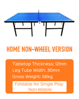 Table de ping-pong pliable de qualité professionnelle, écologique et durable pour l'intérieur
