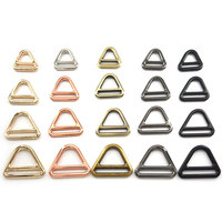 Boucles en D triangulaires de luxe robustes en alliage de zinc de 20/25/32/38/50 mm pour sacs, sacs à main, sangles, ceintures et accessoires de quincaillerie