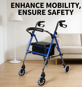 Alat Bantu Jalan Berdiri Ortopedi Pengxing untuk Dewasa dengan Roda, Alat Bantu Jalan Rehabilitasi Stroke untuk Lansia - Product Image 3