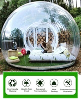 Tente Igloo gonflable transparente, bulle transparente, dôme à bulles pour publicité