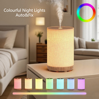 Diffuseur d'huiles essentielles compact USB 100 ml - Humidificateur ultrasonique électronique avec design en tissu pour la maison, l'hôtel ou la voiture