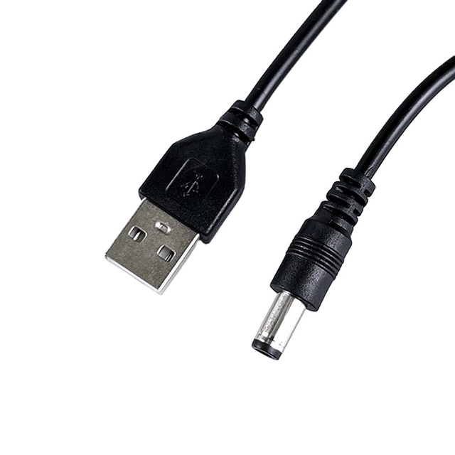 Cantell CA-DC515 5V USB to DC Power Cable 1m USB Male to 5.5mm Barrel Connector 2 Core Industrial Copper PVC