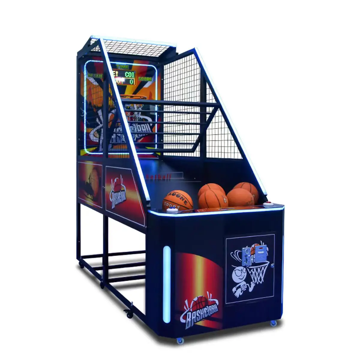 Arcade trò chơi giải trí đồng tiền hoạt động thể thao bóng rổ chụp máy trẻ em vui chơi giải trí công viên bóng rổ Trò chơi giao diện điều khiển