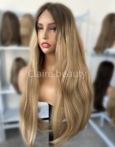 高速配送レーストップユダヤ人のかつらヨーロッパの生のバージンヘア未処理の生の髪ユダヤ人のコーシャウィッグ - Product Image 3