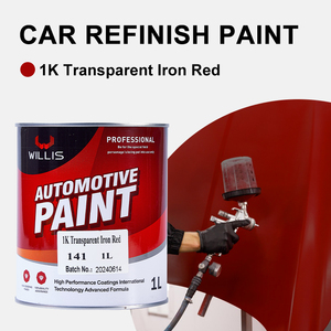 1K rivestimento liquido di vernice Spray per autoveicoli in ferro trasparente <span class=keywords><strong>rosso</strong></span> in resina acrilica per auto rifinire i lavori di verniciatura metallica per auto - Product Image 2