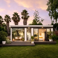 Villa préfabriquée à 2 étages, maisons portables internationales, design moderne et luxueux, villas préfabriquées pliables de luxe à structure en acier lourd