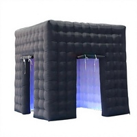 Cabina Fotografica Gonfiabile LED Portatile, Tenda per Feste con Luci RGB Cangianti, Impermeabile, Ventilatore Integrato, Facile da Montare, per Matrimoni ed Eventi