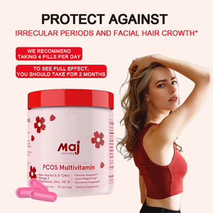 Complément alimentaire multivitaminé OEM, oméga 3, magnésium, <span class=keywords><strong>zinc</strong></span>, vitamine <span class=keywords><strong>D</strong></span>, soutien hormonal, régularité du cycle, capsules pour femmes - Product Image 4