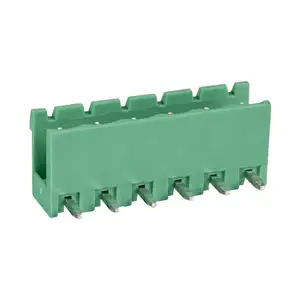 right angle PCB plug in terminal block with 5.08mm pitch 5.0mm