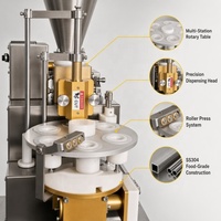 Machine de formage semi-automatique de comptoir en acier inoxydable 304 CE pour dim sum et siomai, idéale pour supermarchés