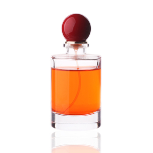 High-end Luxury Custom Logo Cylinder Empty 50ML 100ML Glass Spray <strong>Bottle</strong> with Colored Red and <strong>Blue</strong> Ball Caps - Product Image 6