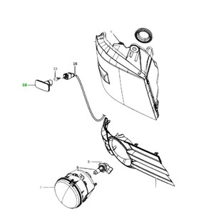 Luz de Guardabarros Chrysler 4806224AE 12V de Plástico, Repuesto para Journey, Town & Country, Compass, Patriot - Product Image 4