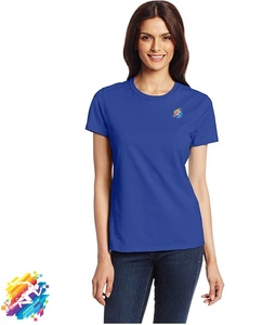 Camiseta Casual a Rayas de Manga Corta para Mujer, 100% Algodón, Personalizable con Tinte, al por Mayor, de Formula1 Industries - Product Image 1
