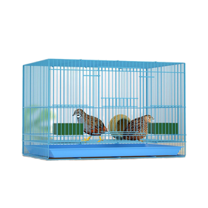 Evcil hayvan sahipleri için istiflenebilir büyük mor lüks kapalı bıldırcın kanarya papağan evi - Product Image 1