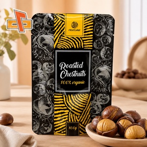 Sachet Doypack Personnalisé Imprimé 100g Qualité Alimentaire pour Châtaignes Grillées, Noix et Snacks – Scellable à Chaud, Étanche, à Fond Plat - Product Image 1