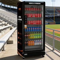 Distributeur automatique de boissons et de collations Qingo Wholesale 24 heures, grande capacité, combo