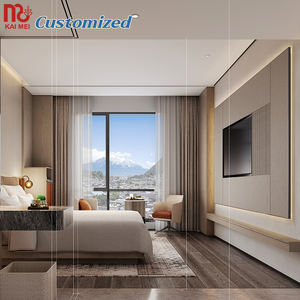 Hot Sale Contemporary Wood Bedroom Set for <strong>Hotel</strong> &amp; Apartment Furniture for Hospitality &amp; Home Use - Product Image 2