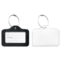 Dompet Saku Depan Penahan Kartu Kulit PU Klip Kartu Kredit Sublimasi label ID koper kosong