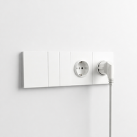 Prise murale modulaire blanche standard UE 16A 250V, prise électrique encastrée pour maison, hôtel, vente en gros, usine, OEM