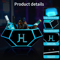 Nouveau Seau à Glace LED en Acrylique Rechargeable 2026 pour Bar, Boîte de Nuit, Logo Personnalisé, Couleurs Variées, pour Fêtes de Luxe, 5L