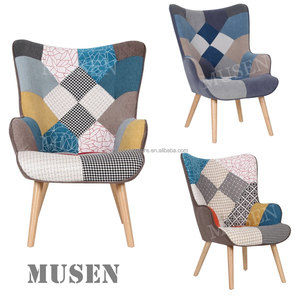 Sillas <span class=keywords><strong>Kd</strong></span> de estilo europeo de retales, muebles para sala de estar, sillón tradicional - Product Image 2
