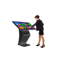 Caiyi Software Personalizado, Señalización Digital LCD, Monitor de Pantalla Táctil 4K, Quiosco Interactivo de 55 Pulgadas, Quiosco Digital Interior con Pantalla Táctil