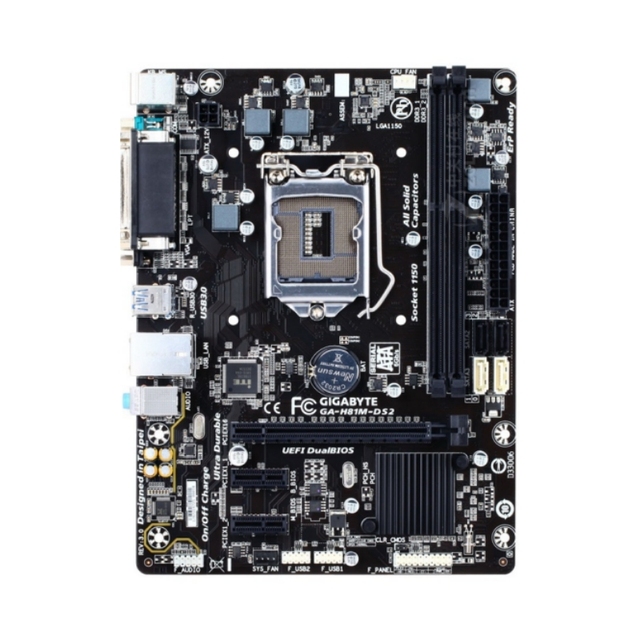 Good Condition Gigabyte H81M-DS2/S1 Original 4th Gen Motherboard LGA1150 With COM DDR3 16GB USB3.0 Intel H81 Chipset for Desktop