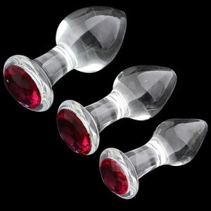 Juego de Tapones Anales de Cristal Transparente de Alta Calidad para Adultos, Regalo BDSM, <span class=keywords><strong>Dilatador</strong></span>, Joyería de Cristal para Mujeres, Tapón Anal de Cristal - Product Image 6