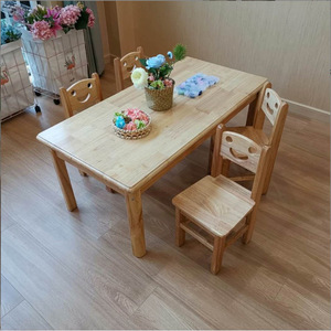 Round <b>Wooden</b> Dining <b>Table</b> For Kindergarten Customizable Size <b>Foldable</b> Feature - Product Image 2