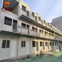 Cbox Maison pliable pour chantier, dortoir, bureau, maison modulaire préfabriquée, conteneur pliable en kit