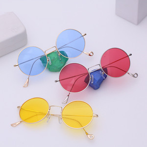 Gafas de <span class=keywords><strong>Sol</strong></span> Redondas con Montura Metálica, Gafas de <span class=keywords><strong>Sol</strong></span> Circulares Retro Prince Mirror, Rhode Island, Novedad, Gafas de <span class=keywords><strong>Sol</strong></span> para Hombre y Mujer - Product Image 3