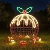 Decoración de Faroles Personalizados para Parques de Atracciones, para Uso en Interiores/Exteriores, Espectáculo de Luces para Parques Temáticos Navideños