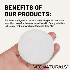 Tampons de traitement des poils incarnés à l'acide glycolique, lactique et salicylique pour la prévention des boutons de rasoir et les soins après-<span class=keywords><strong>rasage</strong></span> pour le visage, le corps et la zone du bikini - Product Image 3