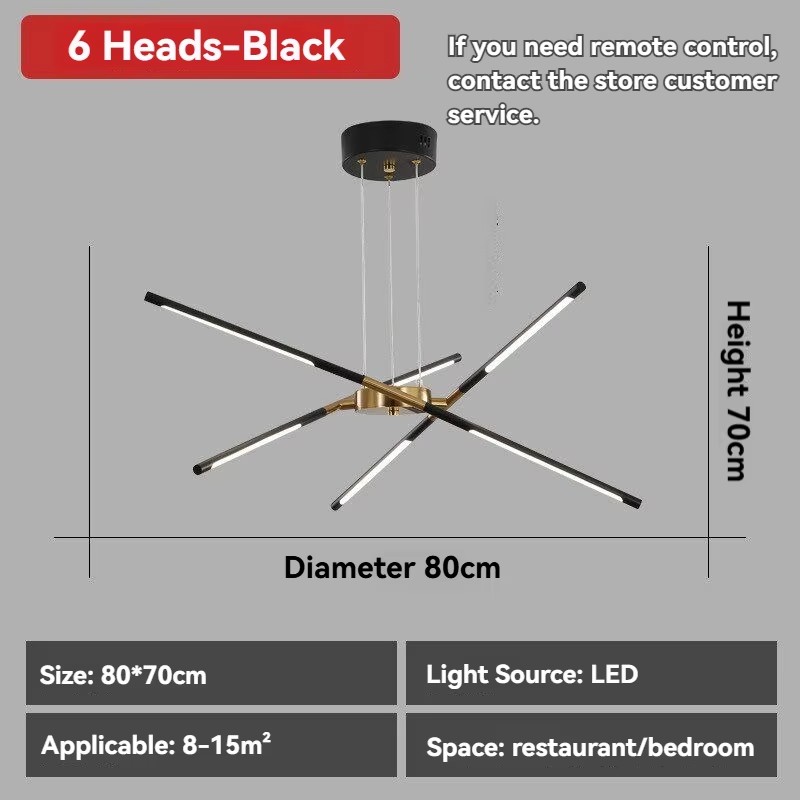 6 lampadine nere