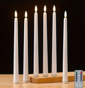 Plastic Flameless Taper LED Candles <strong>With</strong> Remote Control <strong>Battery</strong> Operated Flameless LED Candle <strong>Light</strong> for Wedding Table Decoration - Product Image 4