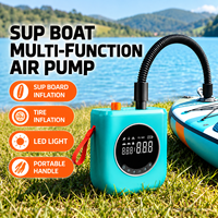 Pompe à air électrique sans fil rechargeable 12000 mAh pour planche à pagaie SUP avec affichage numérique, idéale pour kayak, tente et pneu de voiture