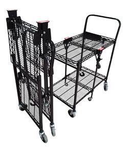 Lichte Opvouwbare Draadkarretje Met Zwarte Of Verzinkte Handkarren En Trolleys - Product Image 4