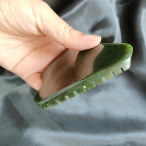 Outil de massage facial en <span class=keywords><strong>jade</strong></span> néphrite, <span class=keywords><strong>Gua</strong></span> <span class=keywords><strong>Sha</strong></span>, outil de massage facial en <span class=keywords><strong>jade</strong></span> néphrite authentique, forme carrée - Product Image 5