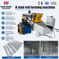 Machine de formage automatique de profilés en H interchangeables pour la production de cadres de cloisons sèches en acier