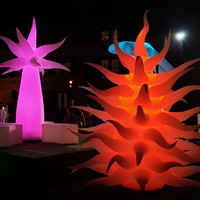 Colonne gonflable colorée avec logo, ballon lumineux fabriqué en usine pour la décoration de fête, pilier monstre
