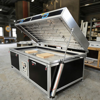 Machine de laminage automatique de film PVC pour le travail du bois, pour panneaux MDF, portes d'armoires, meubles, laminateur haute efficacité, usine