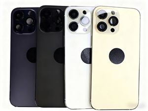 Coque arrière de téléphone portable en alliage d'aluminium de remplacement pour 14promax, style barre violette, petites <span class=keywords><strong>pièces</strong></span>, assemblage complet - Product Image 4