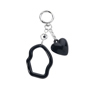 Đơn giản màu Đỏ Keychain gương ngọt ngào và tinh tế tính khí xe Keychain Tai nghe ba lô điện thoại di động trang trí gương Keychain - Product Image 6