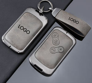 2024 dernier luxe Durable pour <span class=keywords><strong>renault</strong></span> Koleos Fluence Fluance alliage de Zinc métal clé de voiture porte-carte housse protecteur - Product Image 1
