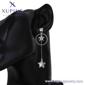 97750 XUPING joyería nueva personalidad moda estrella pendientes platino plateado oro color simple elegante diario mujeres Stud pendientes - Product Image 6