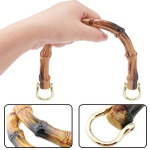 Poignée Classique en Bambou pour Sac à Main, Cabas, Sac en Jute – Anses en Bambou pour Sacs - Product Image 3