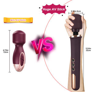 Poderoso AV Wand <span class=keywords><strong>Massager</strong></span> Vibrador Clitoris Estimulador Forte Vibração Silicone Feminino Adulto Sexo Brinquedo para Mulheres - Product Image 4